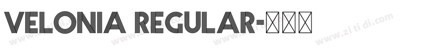 Velonia Regular字体转换 Velonia Regular字体转换